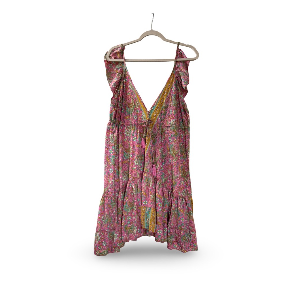 Floral Pink Sleeveless Dress